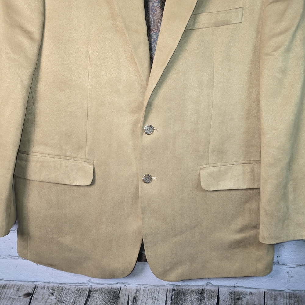 LAUREN RALPH LAUREN CAMEL COLOR BLAZER MENS SIZE 40R - Picture 5 of 9